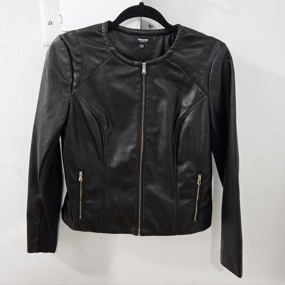 Premise Studio Faux Leather Jacket